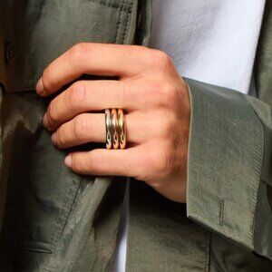 Roxanne Assoulin The Tubular Ring Set of 3 Sz7